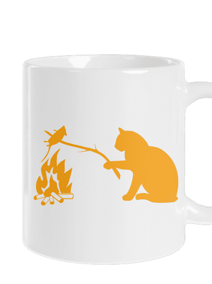 Mačka a myš klasický hrnček White