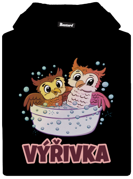 Výřivka detská mikina klokanka Black