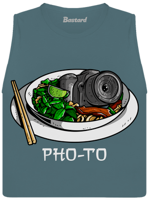 Pho-to dámske tielko voľné Heather Deep Teal