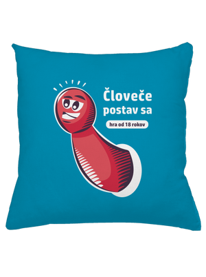 Človeče postav sa vankúš Blue Turquoise