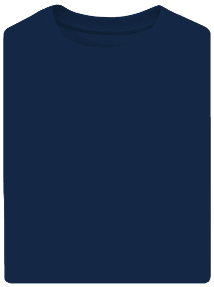 Bez potlače unisex tričko oversized Midnight Blue