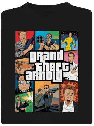 Grand Theft Arnold pánske športové tričko Black