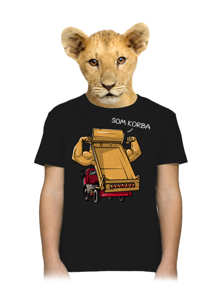 Korba detské tričko Black