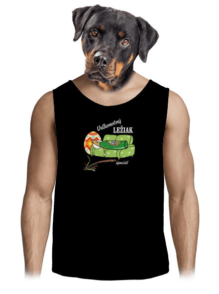 Veľkonočný ležiak pánske tielko Black