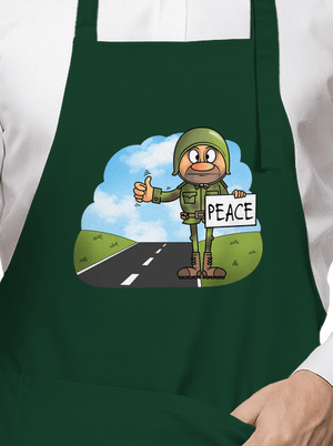 Peace zástera Bottle Green