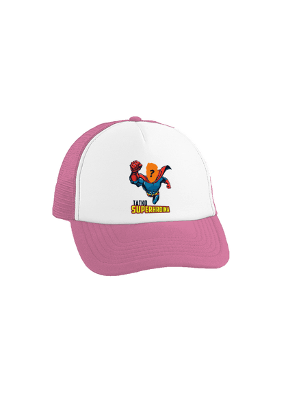 Tatko superhrdina šiltovka truckerka Fluorescent Pink cap