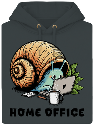 Slimákov home office unisex mikina premium Charcoal