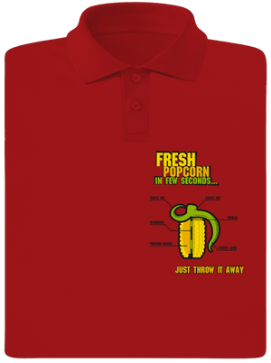 Popcorn grenade pánska polokošeľa Red Mal