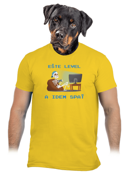 Ešte level pánske tričko Gold