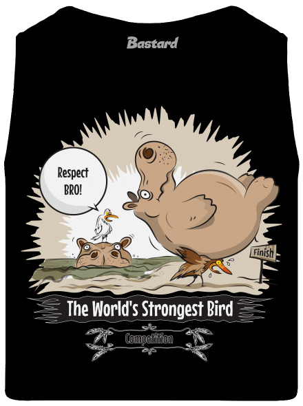 Strongest bird pánske tielko Black