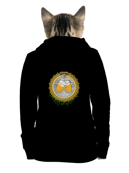 Pivný horoskop: Baran dámska mikina na zips Black
