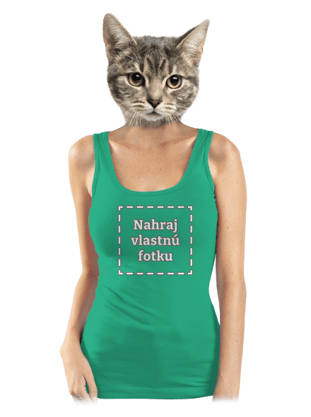 Vlastná potlač dámske tielko klasické Mint Mal