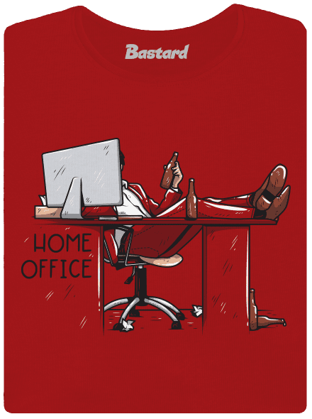 Home Office dámske tričko s lemom Red Mal