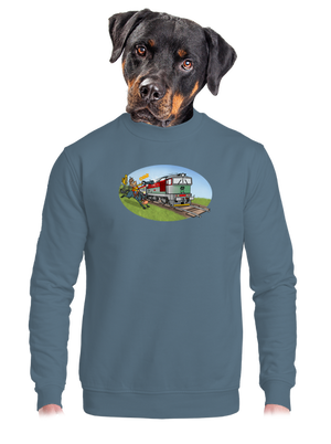 unisex mikina bez kapucne