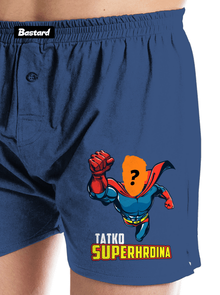 Tatko superhrdina pánske trenky Blue