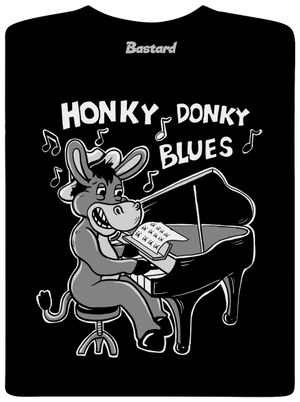 Honky donky blues pánske tričko Black