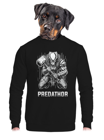PredaThor a kladivko unisex mikina bez kapucne Black