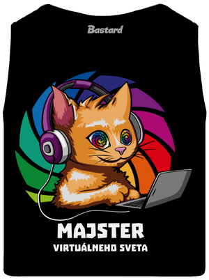 Majster virtuálneho sveta pánske tielko Black