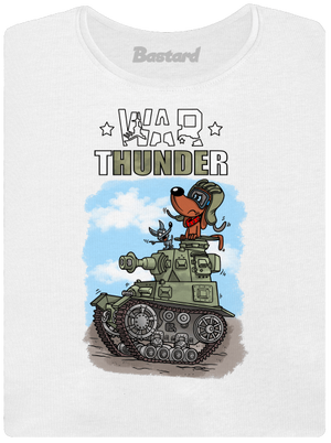 War Hunde dámske tričko s lemom White