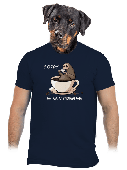 V presse pánske tričko Navy