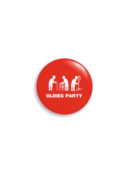 Oldies party placka 