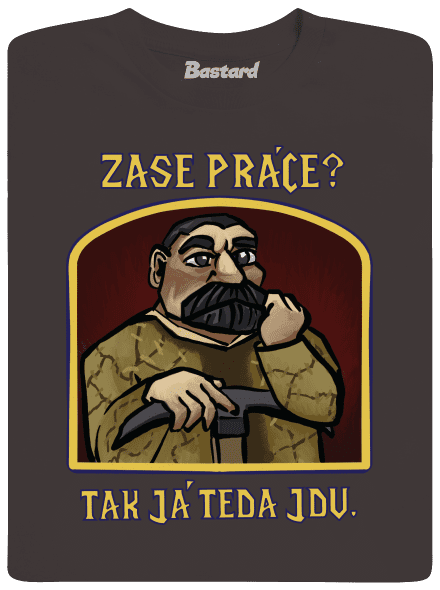 Zase práce? pánske dlhý rukáv Bear Brown