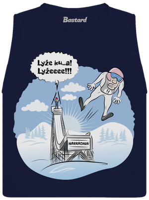 Lyže dámske tielko voľné Navy