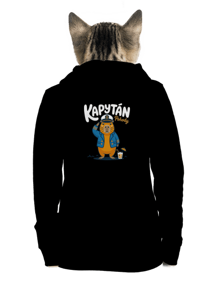 Kapytán pohody dámska mikina na zips Black