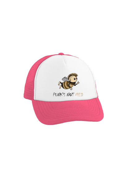 Punks Not Med šiltovka truckerka Fluorescent Pink cap