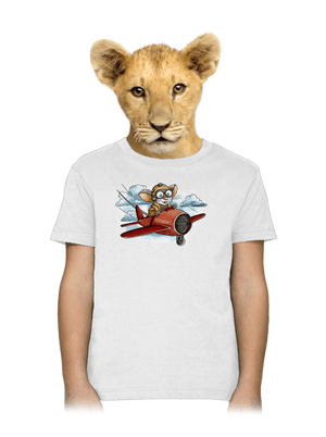 Tryskomyš detské tričko White