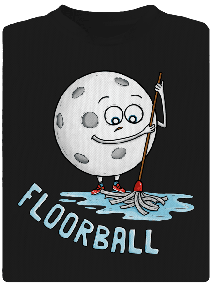 Floorball detské športové tričko Black