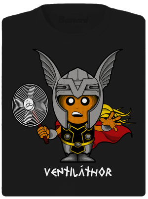 Ventiláthor dámske športové tričko Black