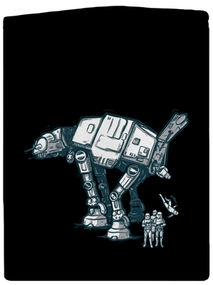 AT-AT pánska mikina na zips Black