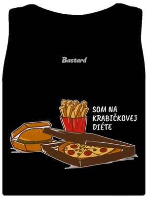 Krabičková diéta dámske tielko klasické Black