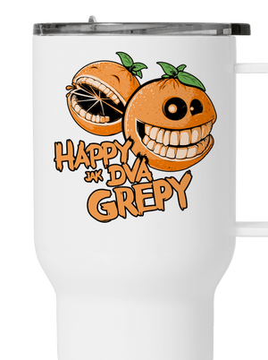 Happy grepy termohrnček White
