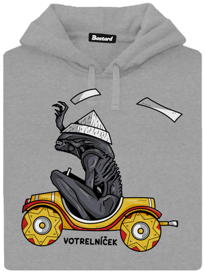 Votrelníček pánska mikina klokanka Light Melange