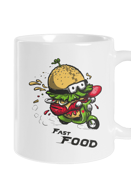 Fast Food klasický hrnček White