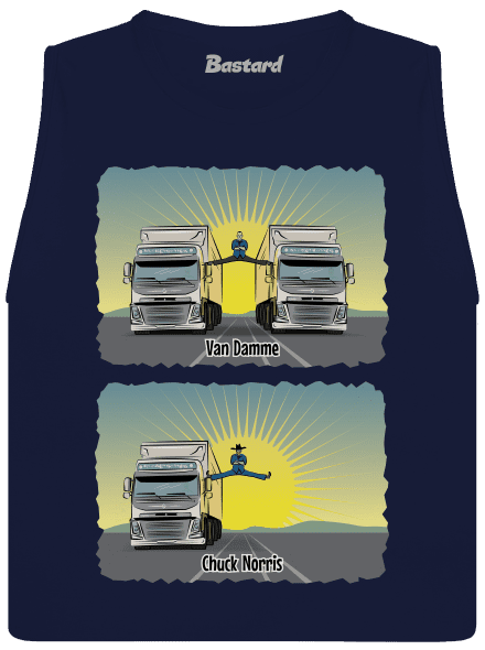 Chuck & Truck dámske tielko voľné Navy