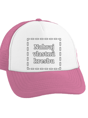 Detské kresby - Nahraj vlastnú šiltovka truckerka Fluorescent Pink cap