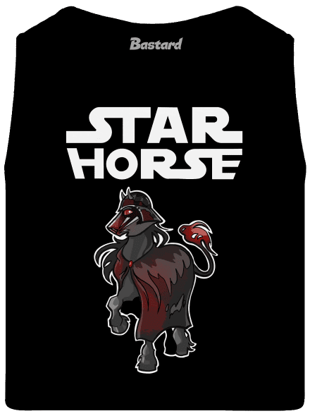 Star horse pánske tielko Black