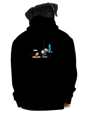 Portal pánska mikina na zips Black