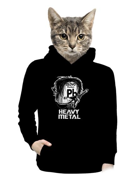 Heavy Metal dámska mikina klokanka Black