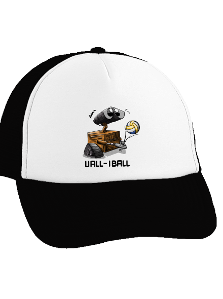 Vall-iball šiltovka truckerka Black cap