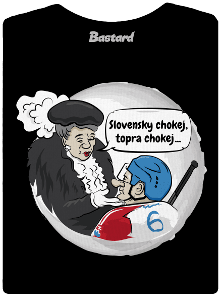Slovenský hokej dámske tričko Black