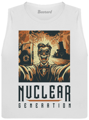 Nuclear generation dámske tielko voľné White