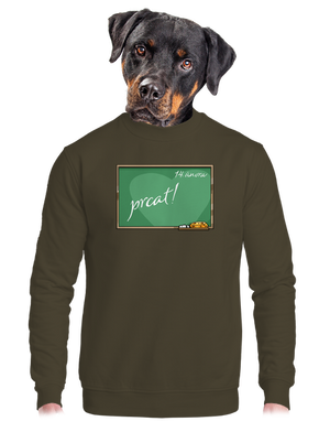 unisex mikina bez kapucne