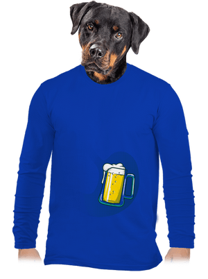 V bruchu pánske dlhý rukáv Royal Blue