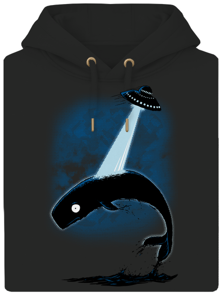 Big Fish unisex mikina premium Dark Black