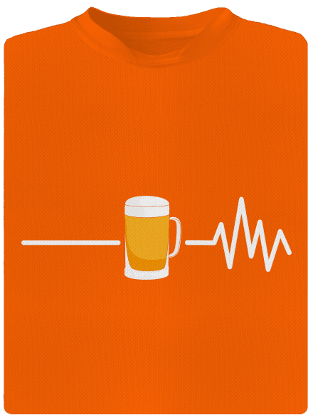 Beer help pánske športové tričko Neon Orange