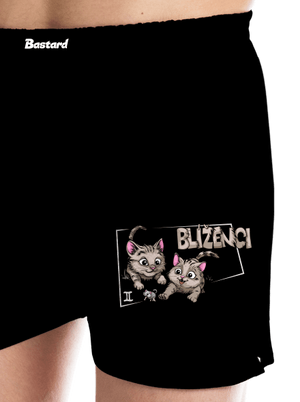 Mačací horoskop: Blíženci pánske trenky Black